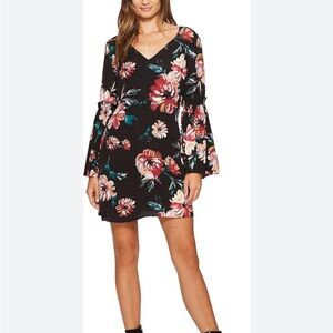 1.STATE Womens Bell Sleeve A-line Dress